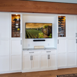 Glass front wine cabinet and Glass Cupboard